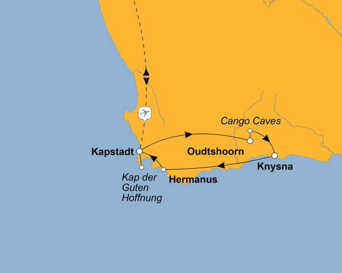 Ihre Reiseroute