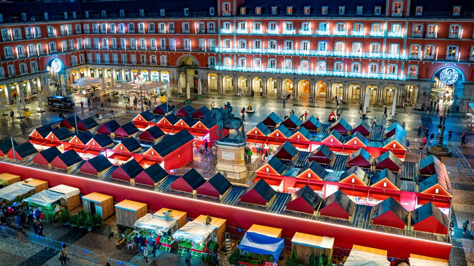 Weihnachtsmarkt in Madrid