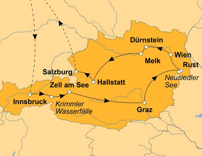 Ihre Reiseroute