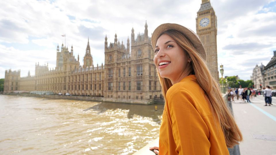 Frau in London