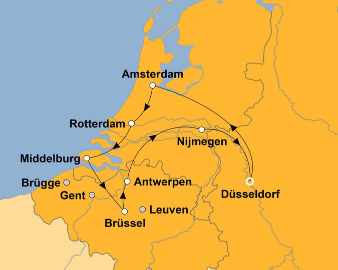 Ihre Reiseroute