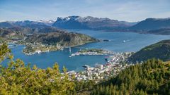 Blick auf Måløy