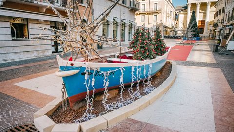 Weihnachtsdekoration in Bardolino