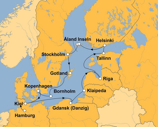 Ihre Reiseroute