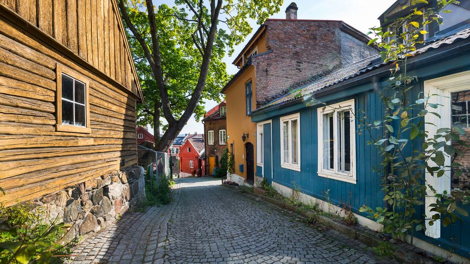 Künstlerviertel Damstredet in Oslo
