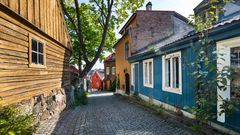 Künstlerviertel Damstredet in Oslo