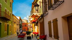 Gasse im albanischen Vlora