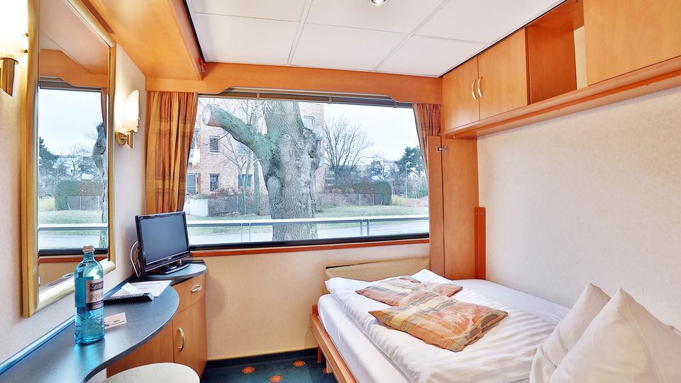 MS Sans Souci, Einzelkabinenbeispiel Elbe-Deck