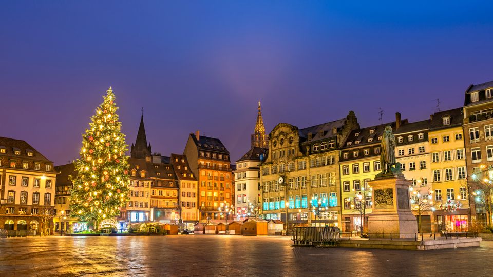 Weihnachtsmarkt auf Platzt Kleber, Strasbourg