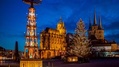 Erfurt, weihnachtlicher Domplatz