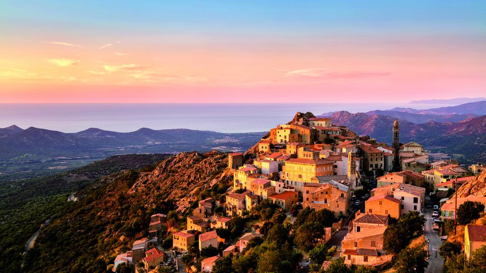 Balagne bei Sonnenuntergang