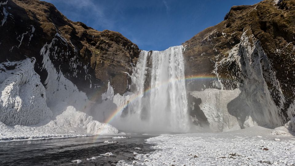 Wasserfall Skogafoss 