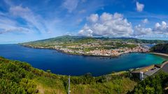 Panorama von Horta, Faial 
