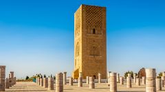Hassan Tower near Mausoleum Mohammed V