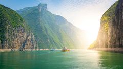 Schiffe auf dem Jangtse, China
