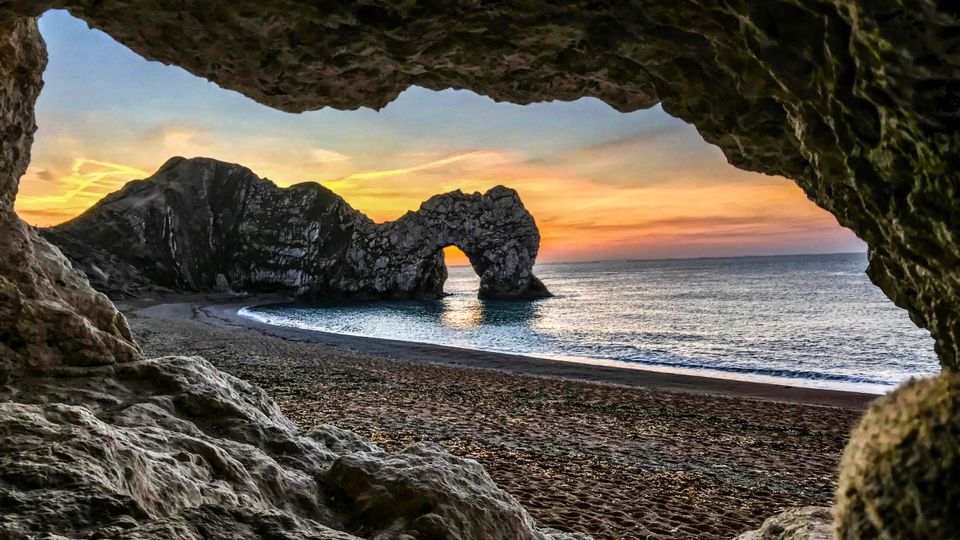 Sunset over Durdle Door