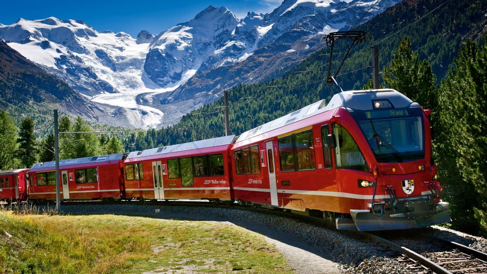 Entlang des Bernina Pass