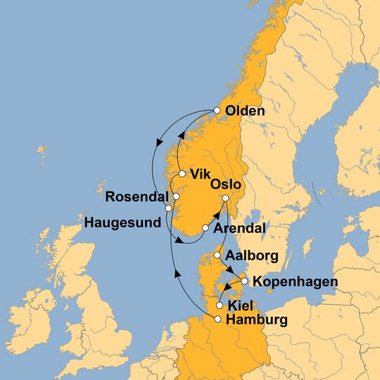 Ihre Reiseroute