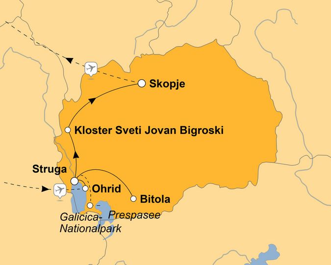 Ihre Reiseroute