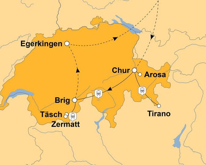 Ihre Reiseroute