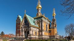 Darmstadt, russische Kapelle auf der Mathildenhöhe