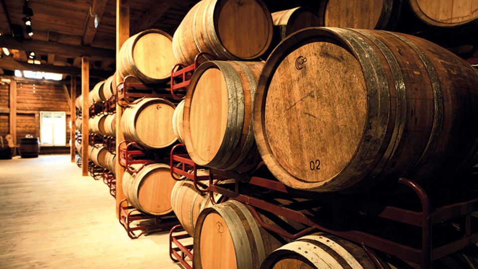 Schnapsbrennerei Prinz in Hörbranz, Holzfässer