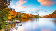 Indian Summer am Lac-du-missionaire in Kanada,