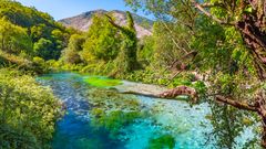 Blue eye spring near Sarande