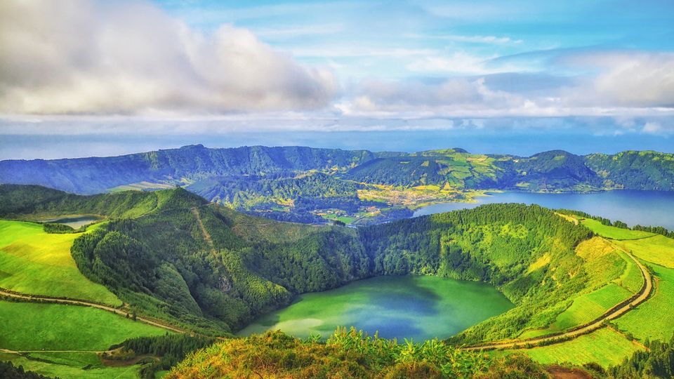 Lagoa Verde Azoren Kraterseen