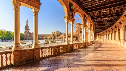 Spanischer Platz in Sevilla