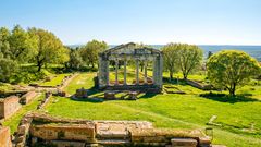 Tempel Ruinen in Apollonia in Albanien