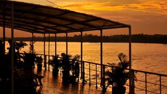 RV Bassac Pandaw, Sonnenuntergang