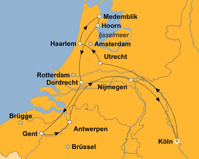 Ihre Reiseroute