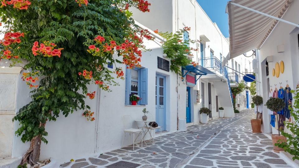 Typische Gasse auf Paros