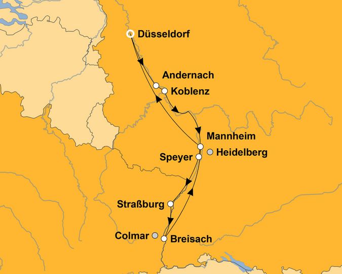 Ihre Reiseroute