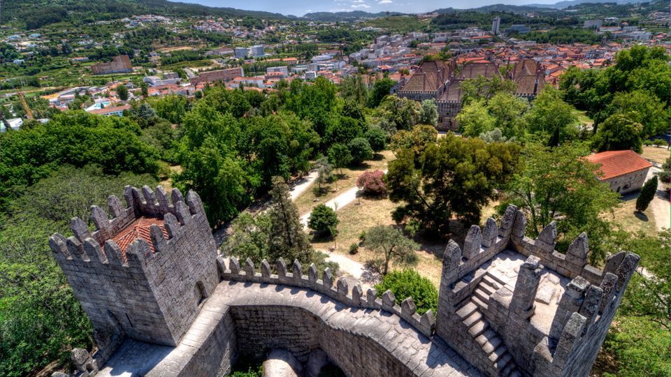Blick auf das Castelo de Guimarães