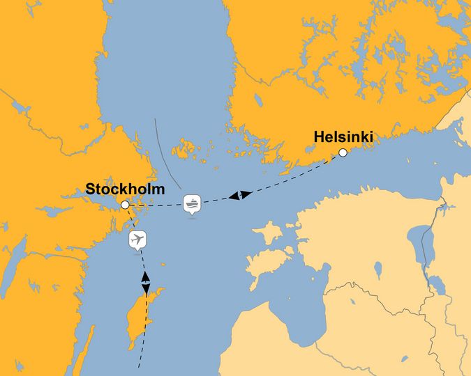 Ihre Reiseroute