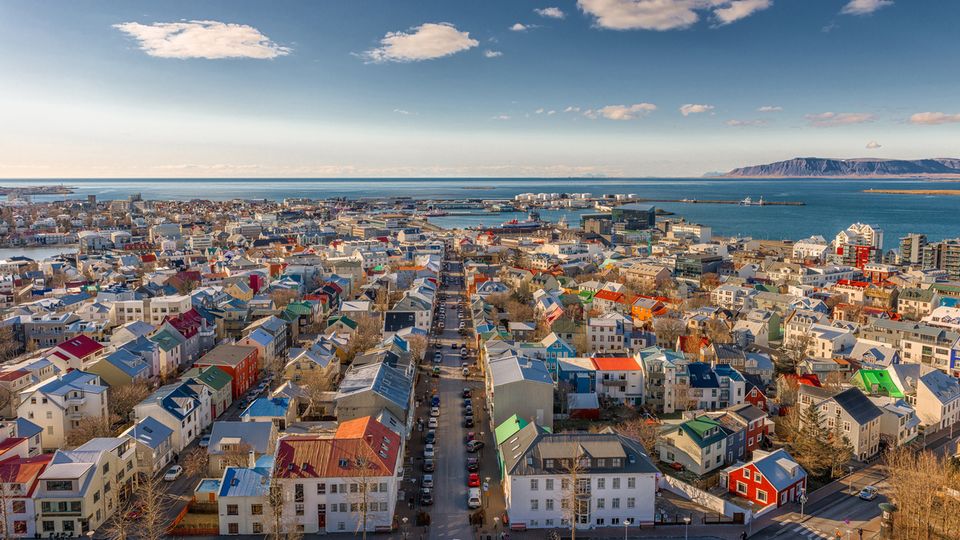 Reykjavik von oben