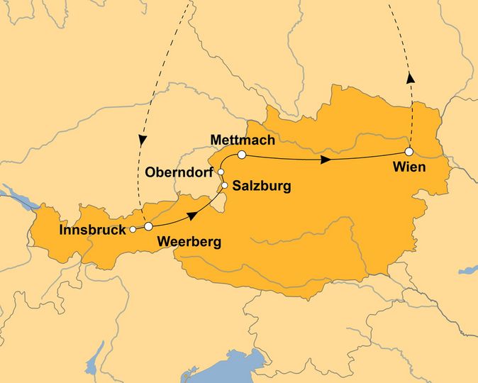 Ihre Reiseroute