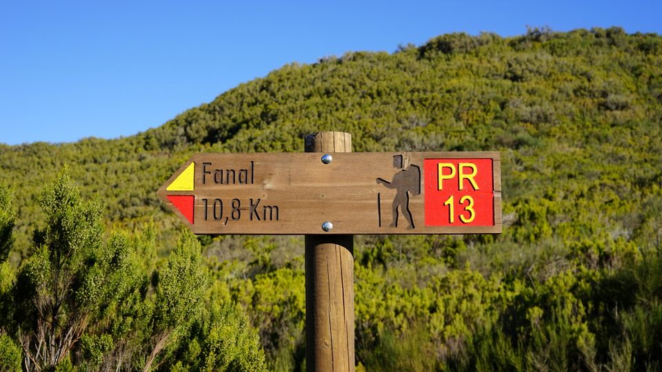 Wandermarkierung auf Madeira