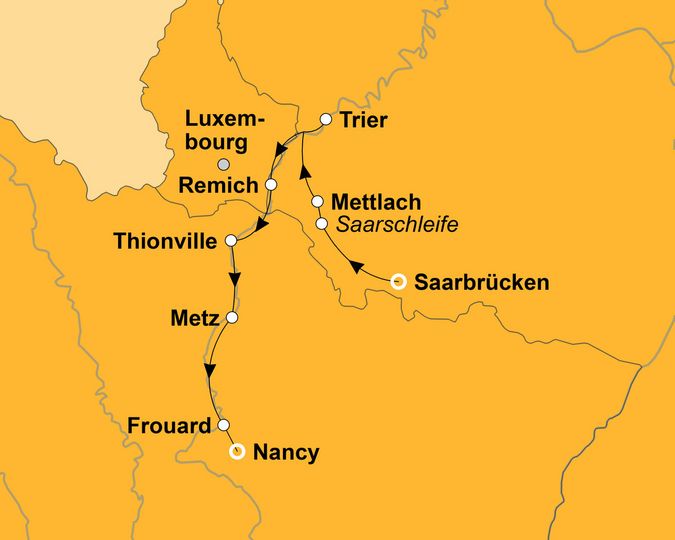 Ihre Reiseroute