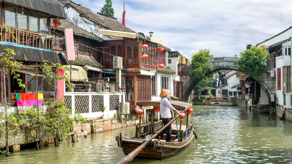 Traditionelle Boote Shanghai