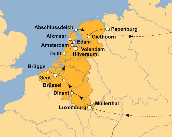 Ihre Reiseroute