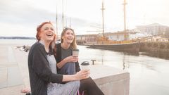 Lebensfreude im Osloer Hafen