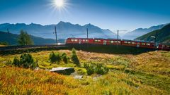 Fahrt auf dem Bernina Pass