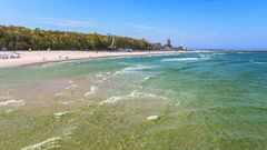 Ostsee und im Hintergrund Kolberg