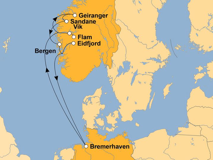 Ihre Reiseroute